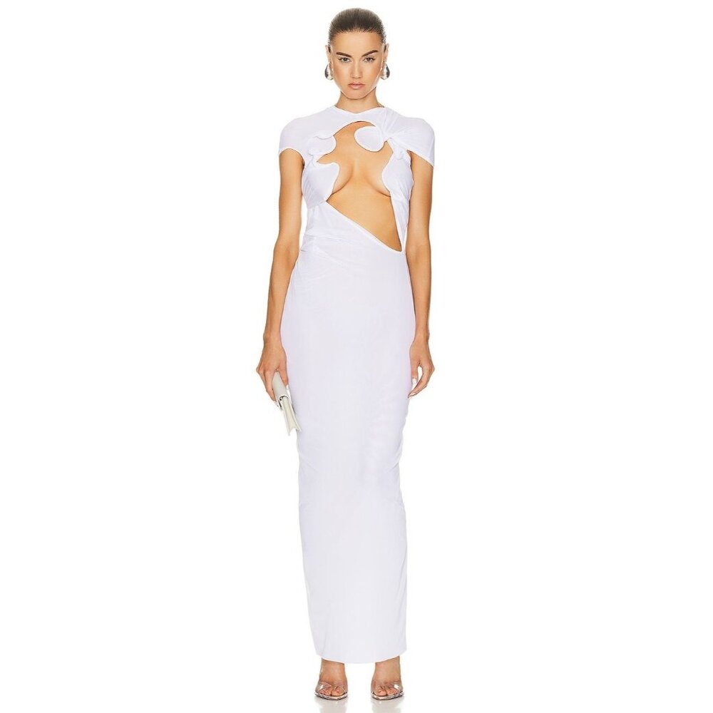 Christopher Esber White Cut-Out Maxi Dress